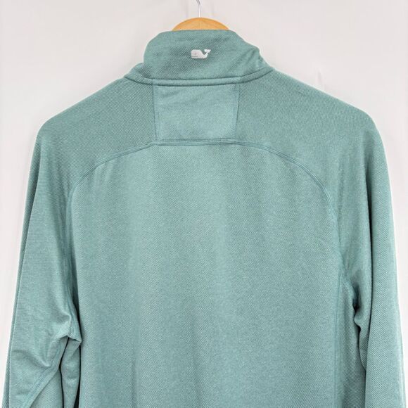 Vineyard Vines Performance 1/4 Zip Pullover in Green, Sz Medium, Preppy Nautical - Picture 5 of 9